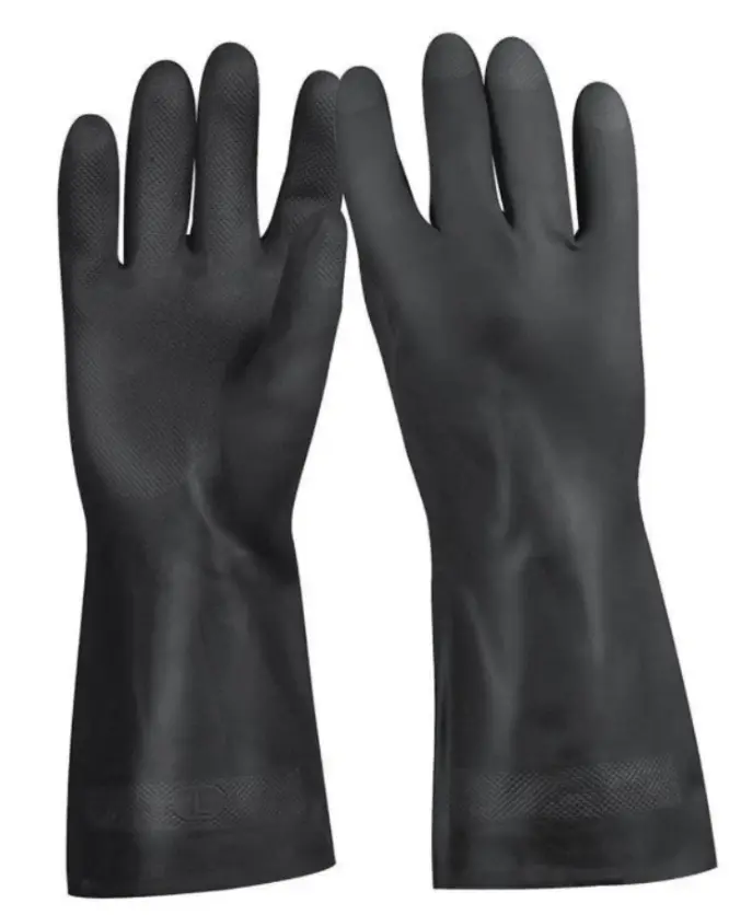 GUANTE DE LATEX NEGRO TALLA L (PAR)