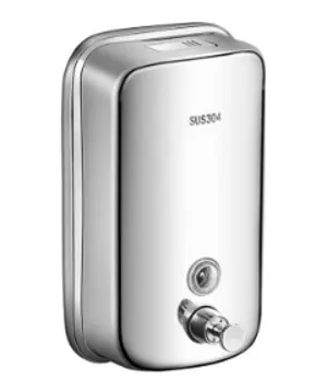 JABONERA DE ACERO INOX DE 1,000m PARA JABON GEL (galoneado) MANUAL 