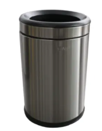 Basurero capacidad 8L Antihuellas contenedor interno de plastico  tapa desmontable  para extraccion de basura