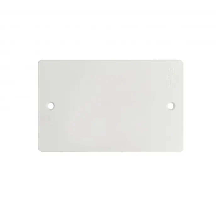 PLACA CIEGA RECTANGULAR 2X4 PLASTICA BLANCA