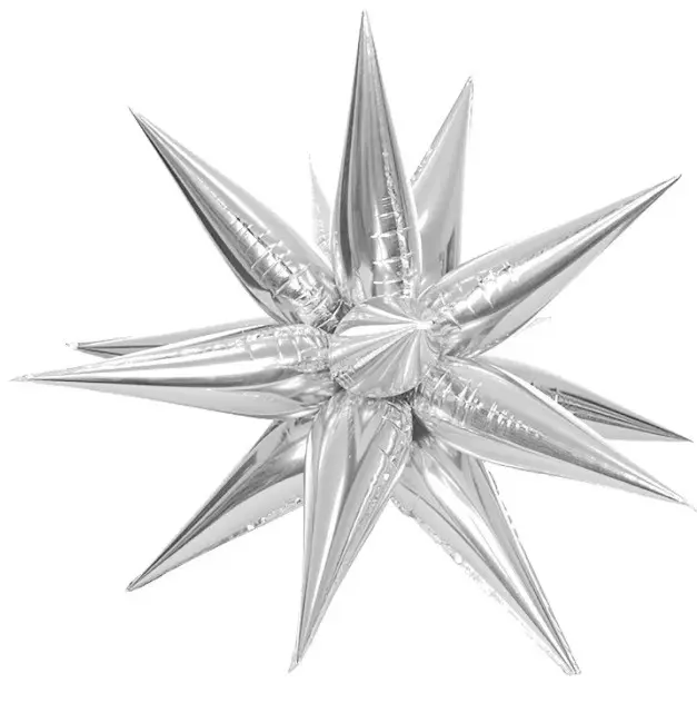 GLOBO DECORATIVO 26" ESTRELLA PLATEADA FAST