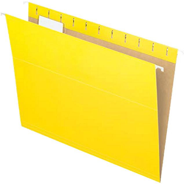 FOLDER COLGANTE T/CARTA AMARILLO 