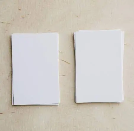 TARJETAS BLANCAS DE 3 X 5