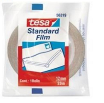 TAPE TRANSPARENTE 12 MM X 20 MTS (1/2" X 22 YDS) TESA 56319