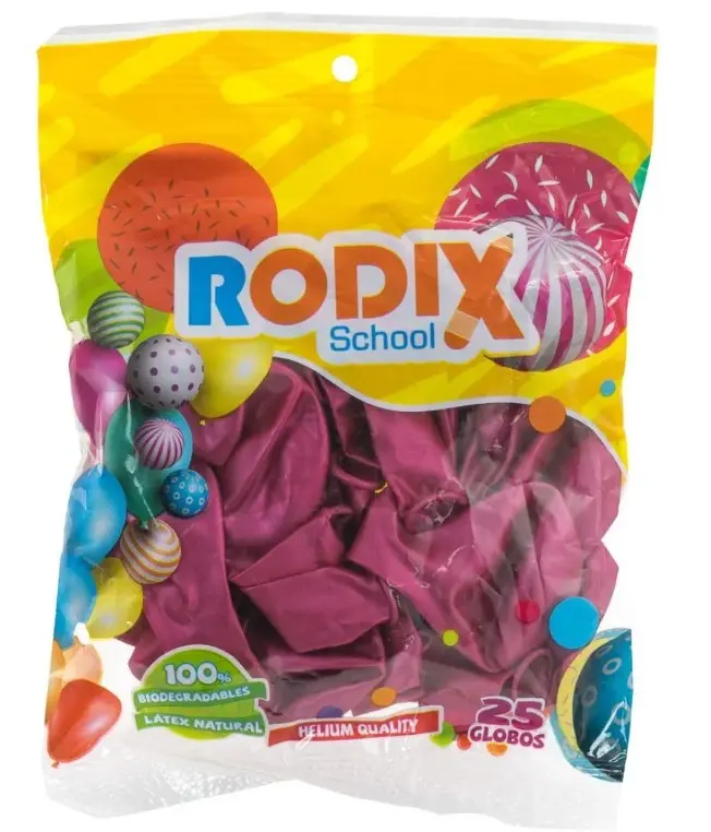 GLOBOS RODIX #9 FUCSIA METALICO BOLSA/25 (56539)