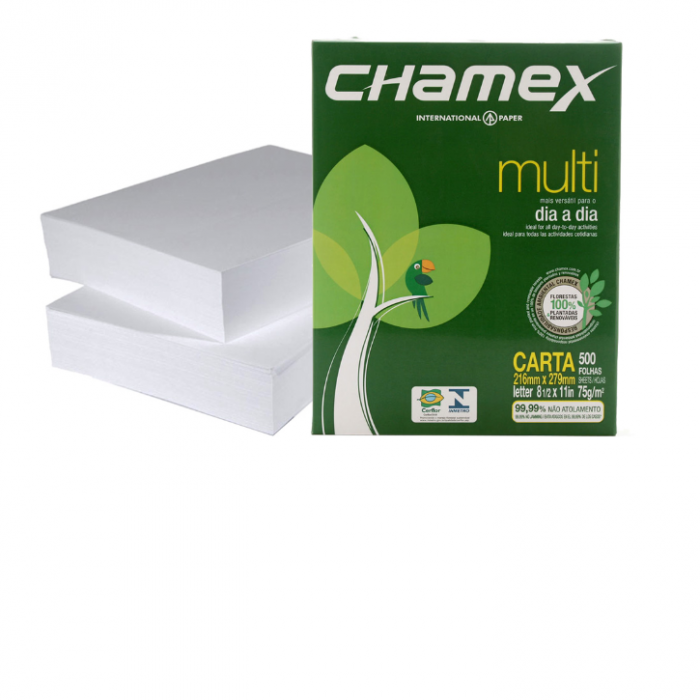 PAPEL BOND 75 GRMS. T/CARTA CHAMEX