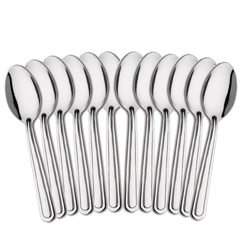 JUEGO DE CUCHARAS PARA CAFE PLATEADAS (12 CUCHARAS)