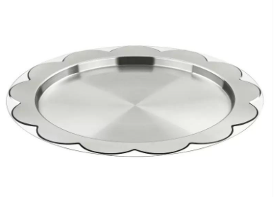 AZAFATE REDONDO DE ACERO INOXIDABLE (39 CM)