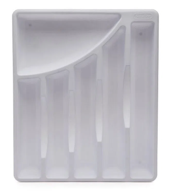 PORTA CUBIERTOS BLANCO PLÁSTICO