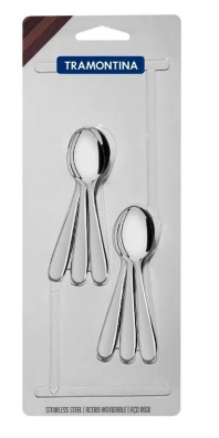 CUCHARAS PLATEADAS PARA CAFE (6U)