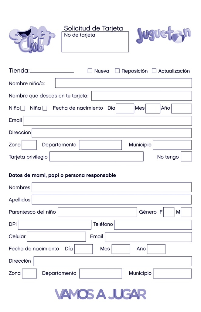 SOLICITUD DE TARJETA JUGUETON  879437