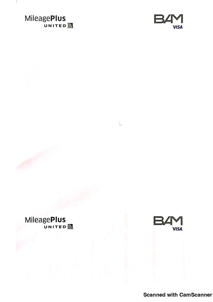 HOJA DE BIENVENIDA MILEAGE PLUS BAM F-891