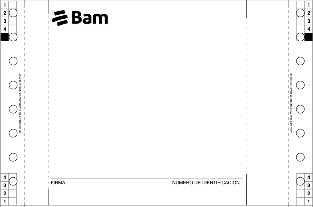 SOBRE TARJETA DE DEBITO BAM F-927 C/2500