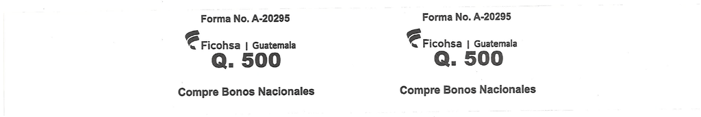 PRECINTO Q.500.00 FICOHSA P/100