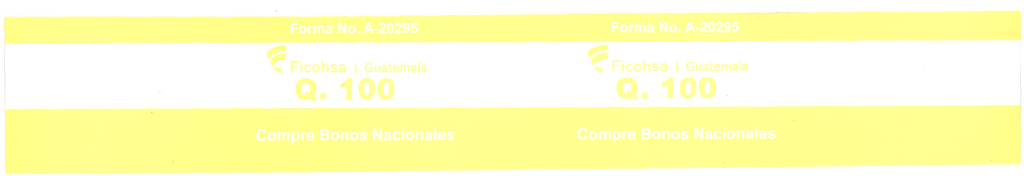 PRECINTO Q.100.00 FICOHSA P/100