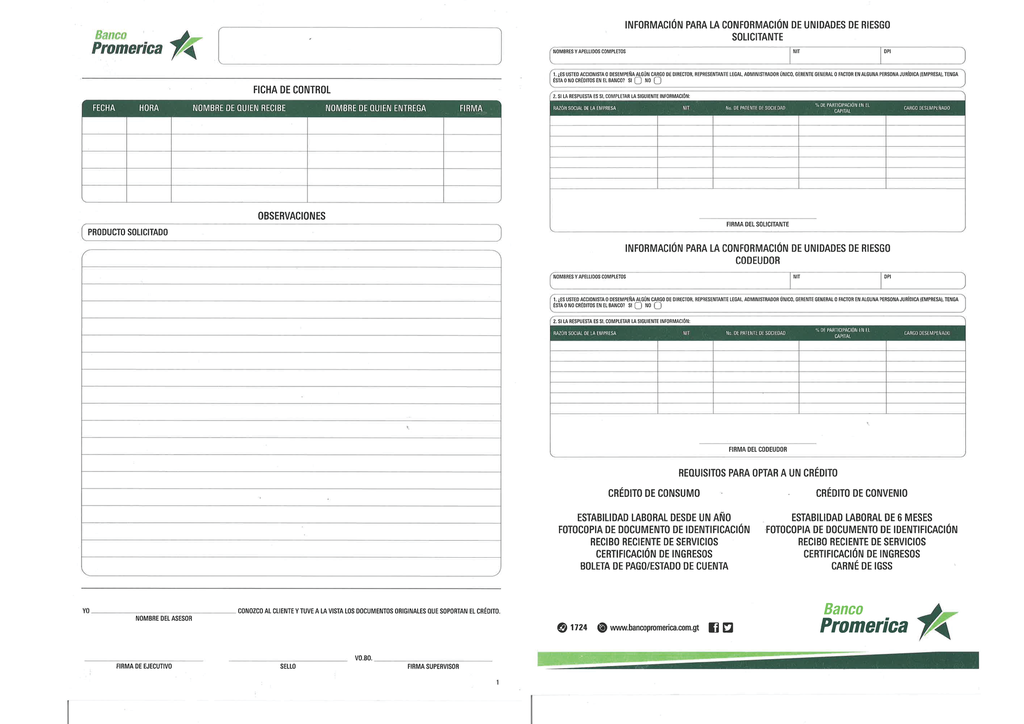 SOLICITUD CREDITO DE CONSUMO (ANTIGUO 