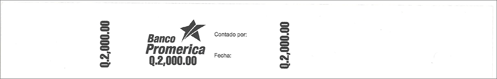 PRECINTOS DE Q.2000.00 PROMERICA P/100