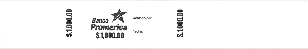 PRECINTOS $1000.00 PROMERICA P/100