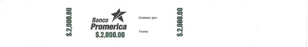 PRECINTOS $2000.00 PROMERICA P/100