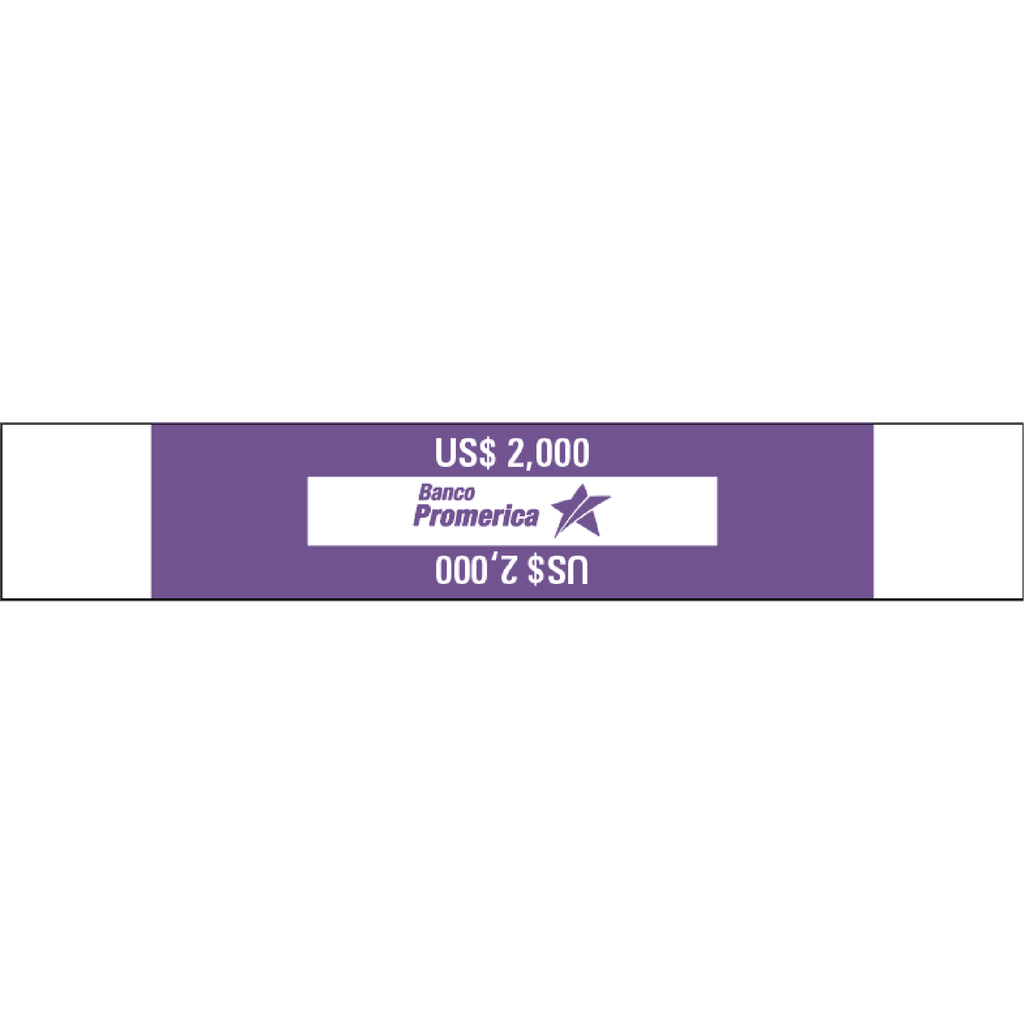 PRECINTOS DE $20.00 BOFA MORADO(ADHESIVOS)