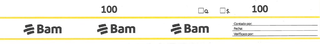 PRECINTOS DE Q.100.00 BAM F-830 P/100