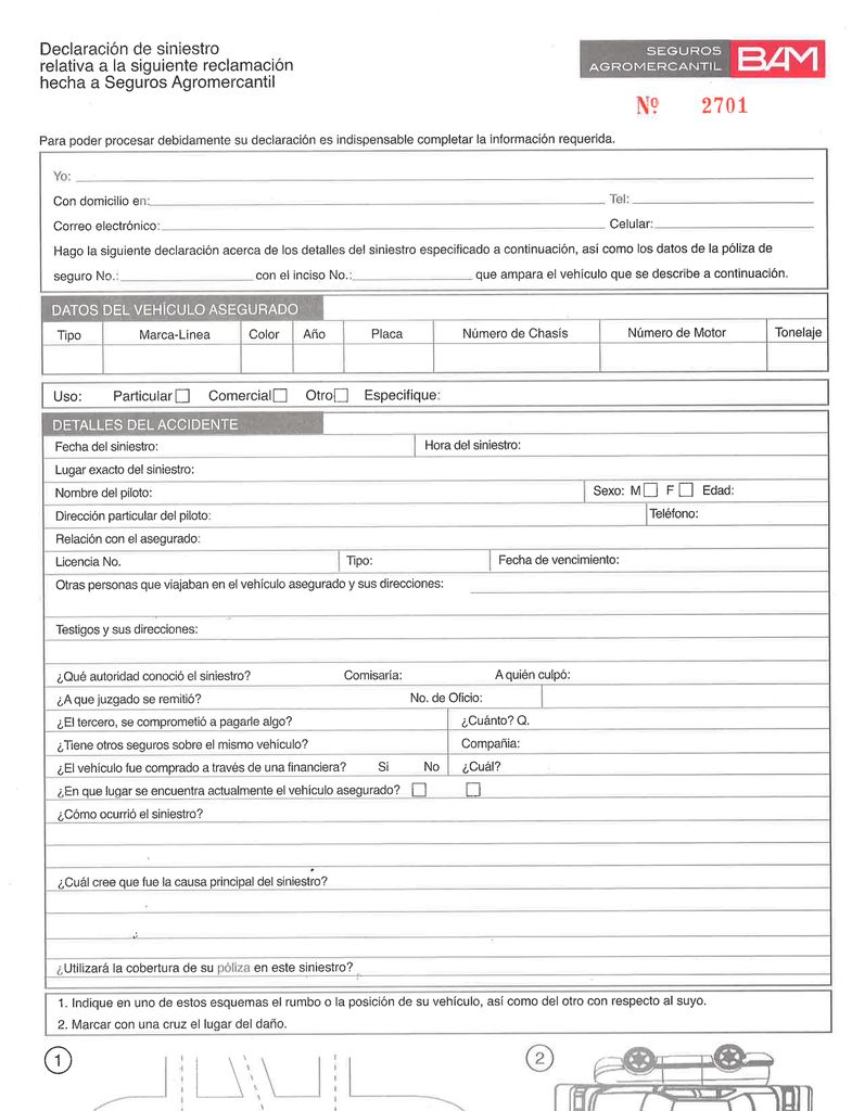 DECLARACIÓN SINIESTRO RELATIVA SIG. 