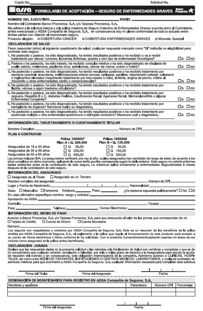 FORMULARIO ACEPTACION-SEGURO ENF.  B/10