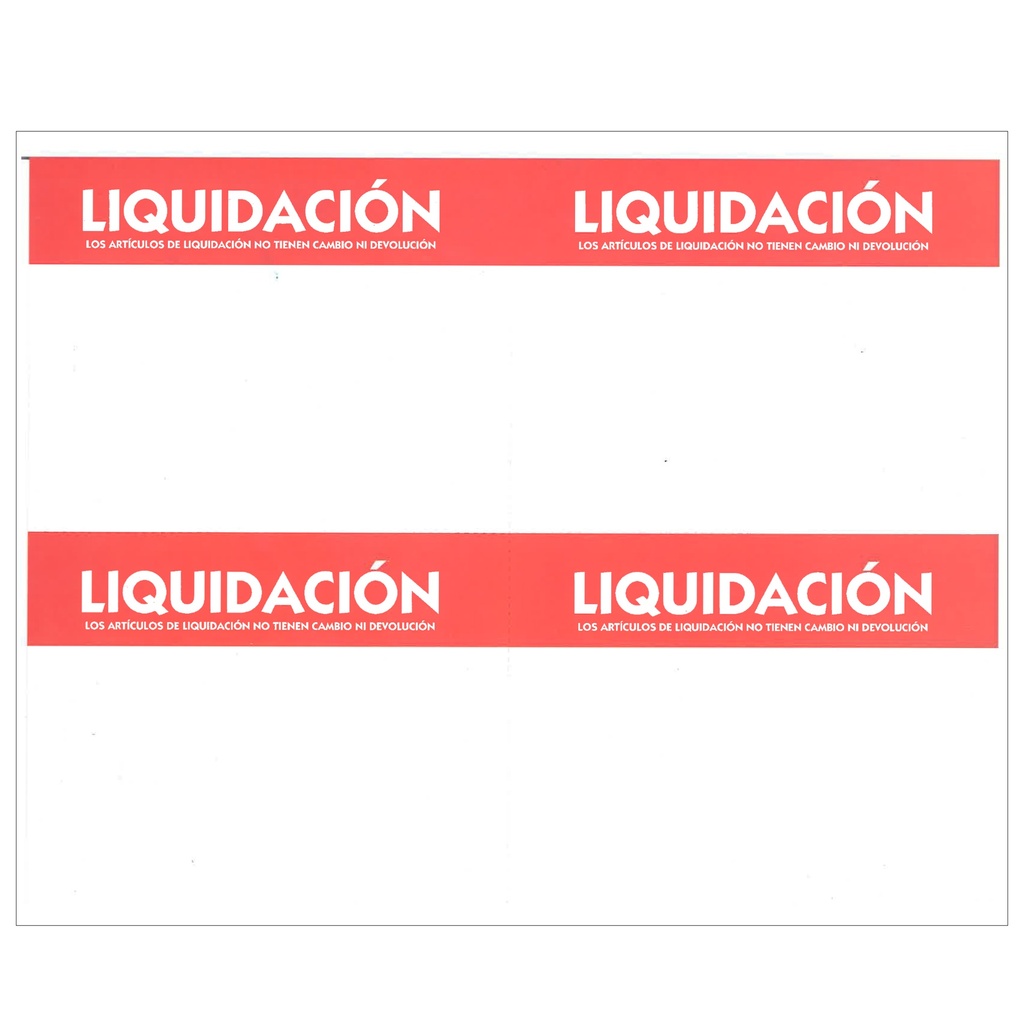 DESC. HABLADOR LIQUIDACIÓN 1/4 CARTA  NEW