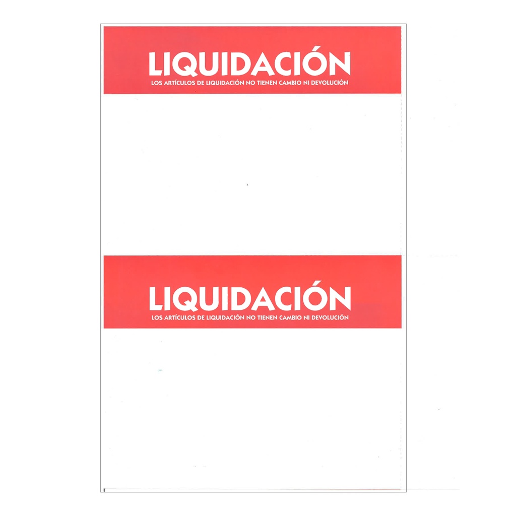 HABLADOR LIQUIDACIÓN 1/2 CARTA  NEW