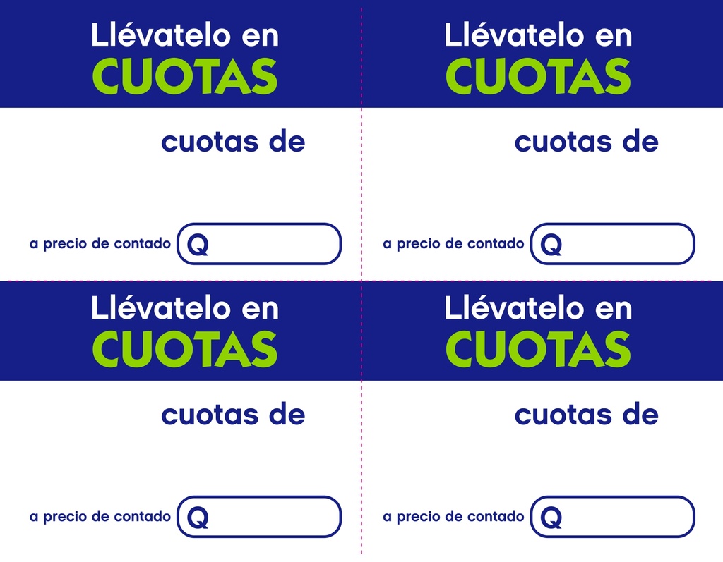 DESC. HABLADOR LLEVATELO EN CUOTAS ¼ CARTA