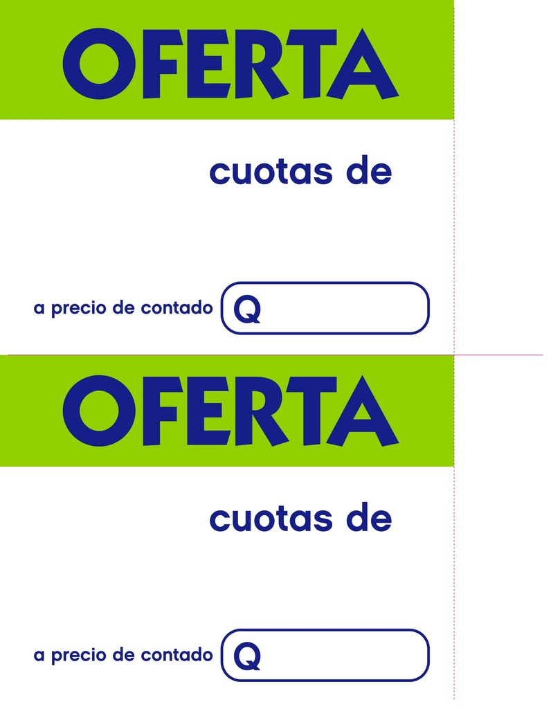 HABLADOR OFERTA CUOTAS ½ CARTA P/100 NEW