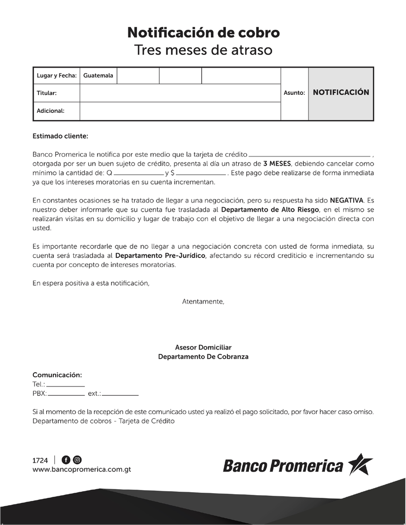 NOTIFICACION MORA 3 MESES B/100 BP