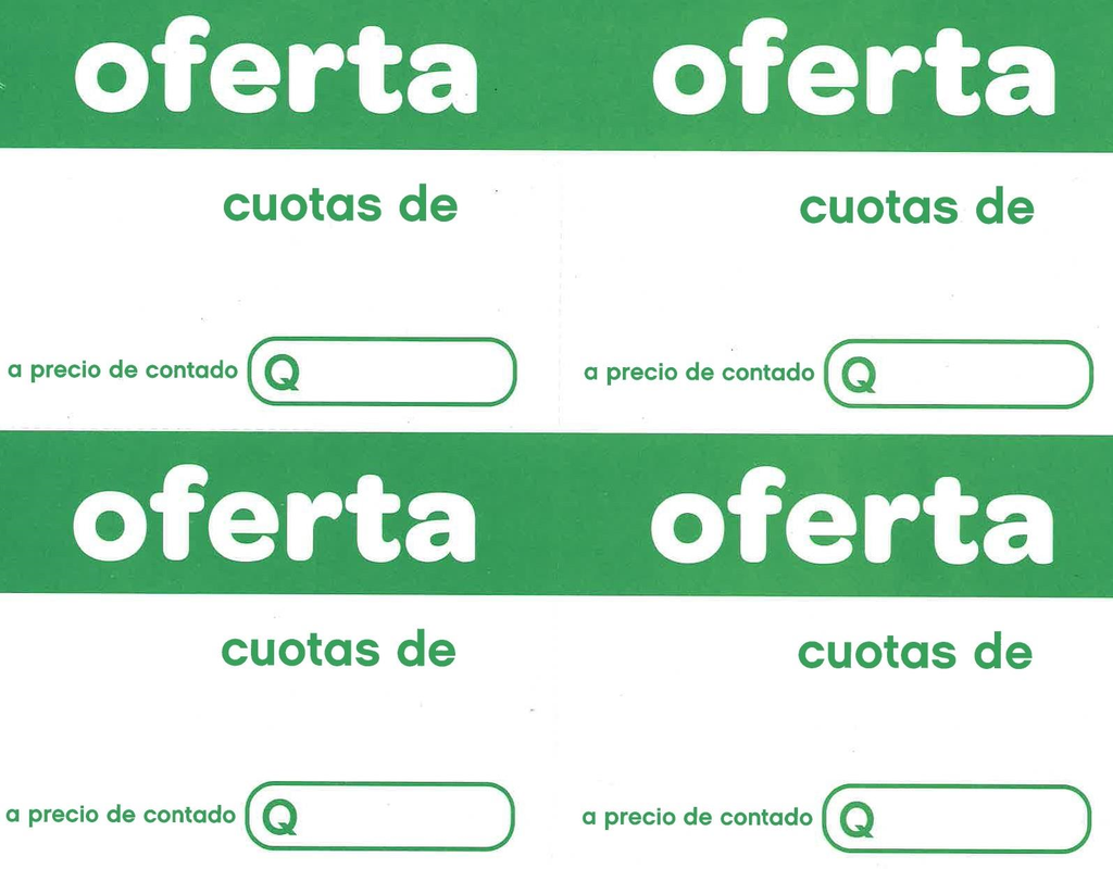 HABLADOR 1/4 CUOTAS OFERTA JUGUETÓN P/100