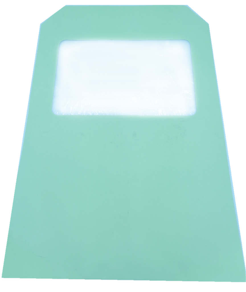 SOBRE CONSUMO VERDE BDA C/VENTANA SIN IMPRESION
