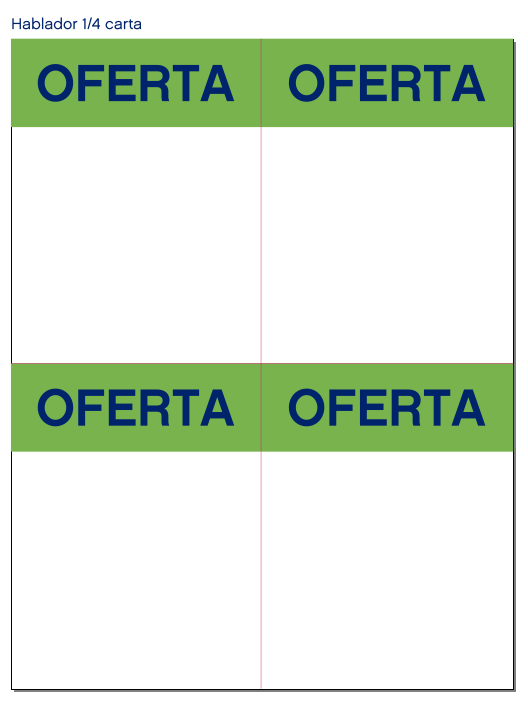 HABLADOR OFERTA 1/4 CARTA NUEVO 860745