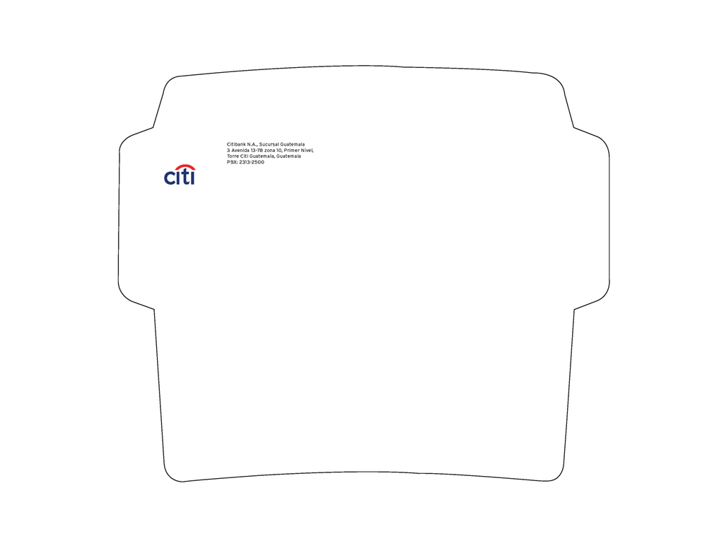 SOBRE MEMBRETADO SIN VENTANA CITI NA-006 