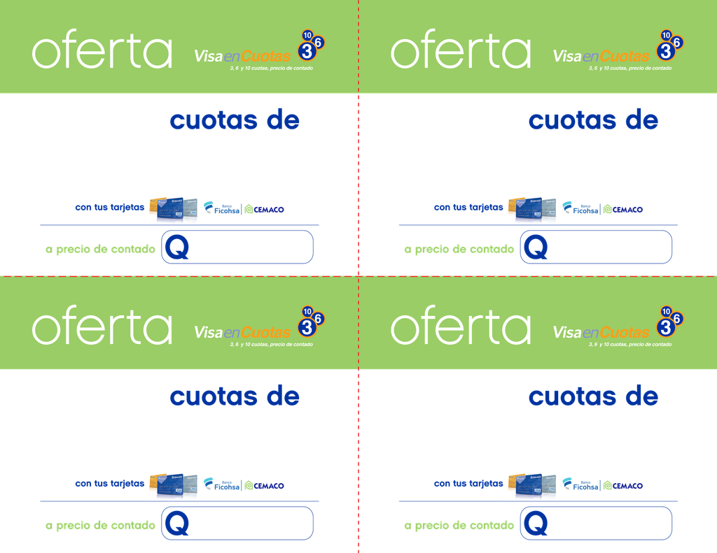 HABLADOR  OFERTA CUOTAS FICOHSA 1/4 881746