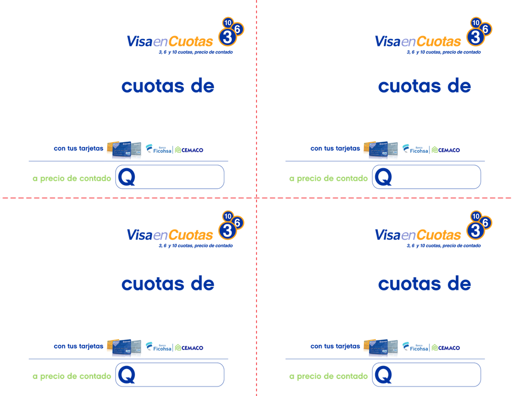 HABLADOR  CUOTAS FICOHSA 1/4  881747