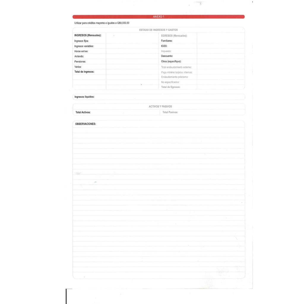 ANEXO 1 CONSUMO BDA  (TAMAÑO OFICIO) B/50