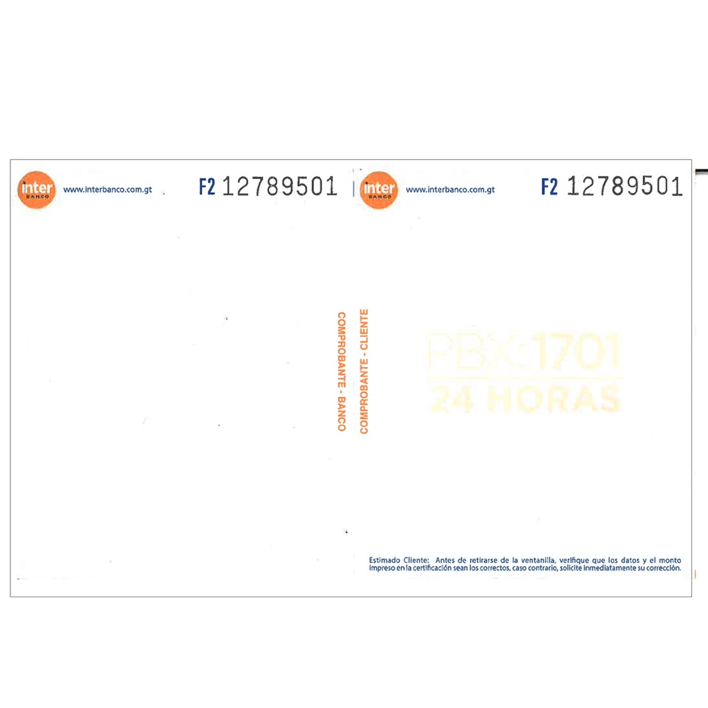 FORMULARIOS MULTIUSOS FORMA 2 INTERBANCO P/500