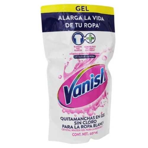 VANISH GEL CRISTAL WHITE 600ML DOY PACK