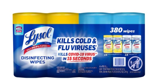 TOALLITAS DESINFECTANTES LYSOL BOTE/95  (476239)