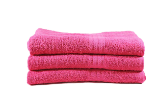 TOALLA NATURAL DE PLAYA, PINK AZALEA (30*60")