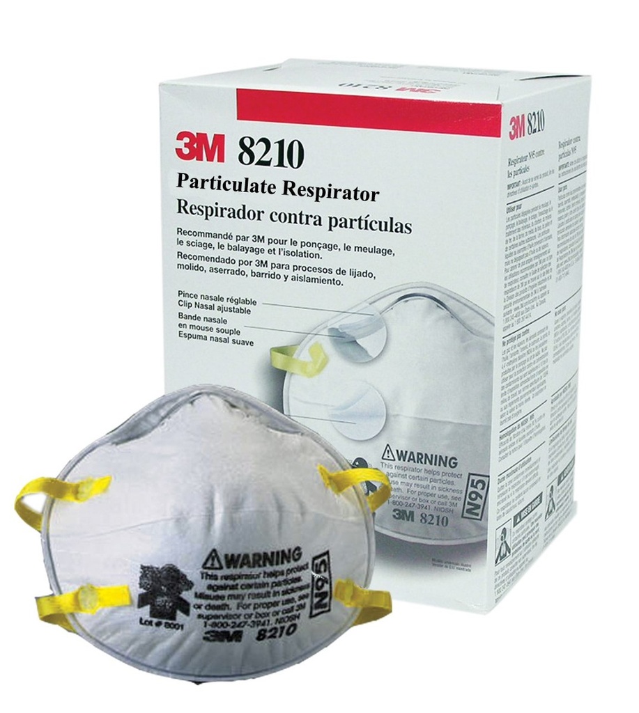 MASCARILLAS 3M 8210 N-95/ CAJA 20