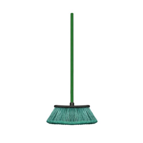 ESCOBA PLASTICA VERDE