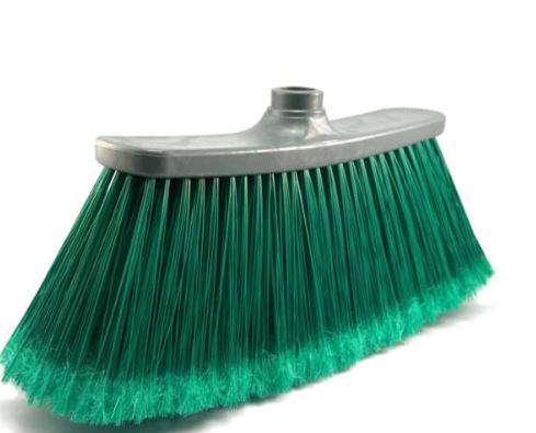 CABEZA DE ESCOBA VERDE DE PVC 6"