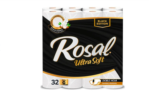 PAPEL HIGIENICO ROSAL NEGRO ULTRA SOFT 32R