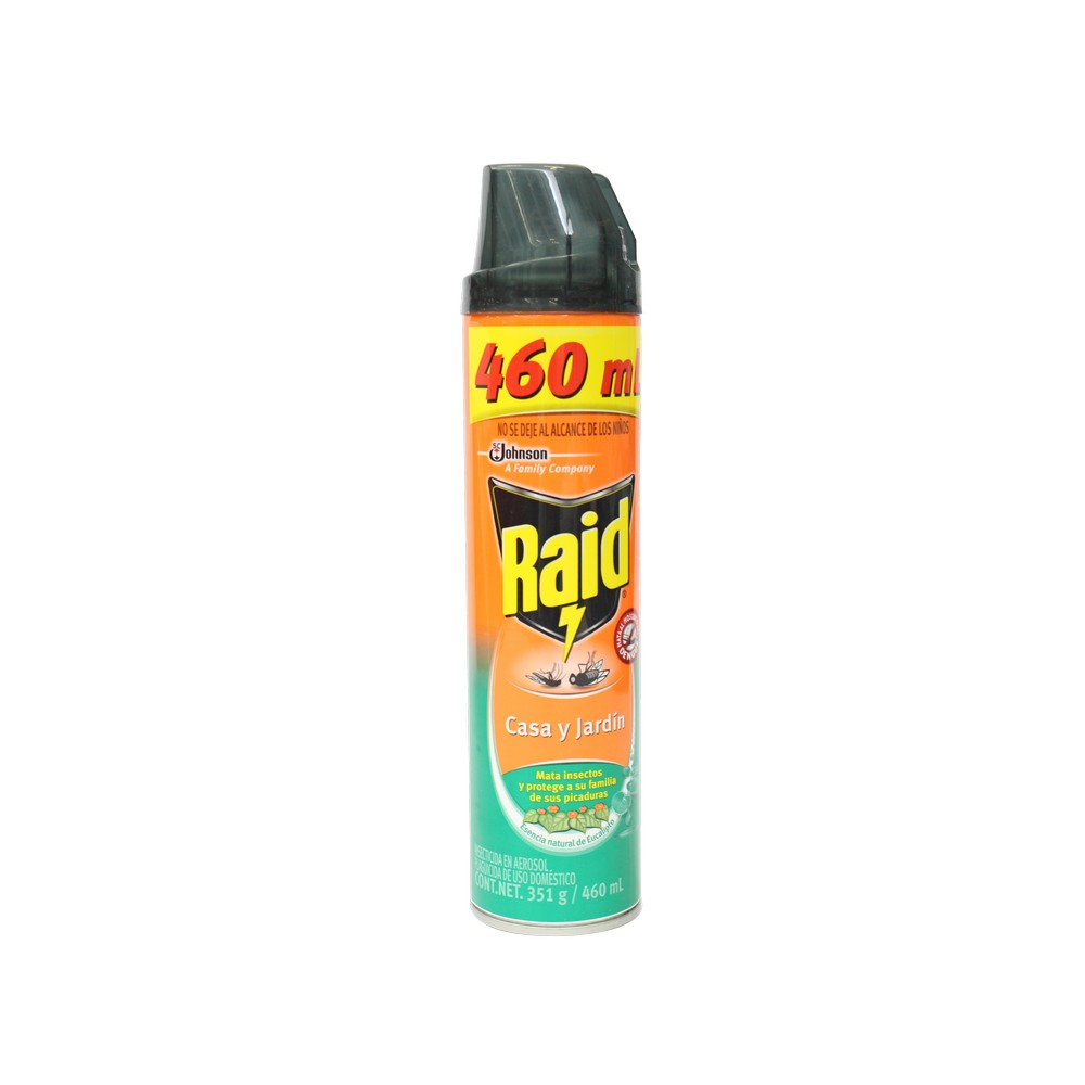 INSECTICIDA RAID MAX CASA Y JARDIN