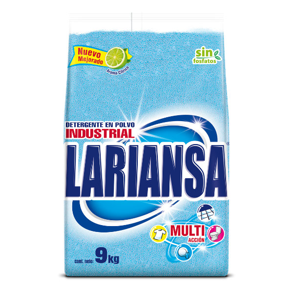 DETERGENTE INDUSTRIAL LARIANSA 9 KILOS SIN AROMA