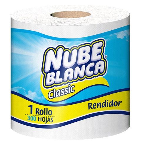 PAPEL HIGIENICO NUBE BLANCA 300H